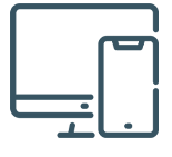 cell phone and computer icon
